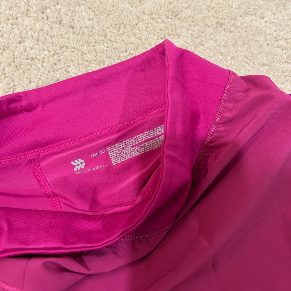 Bundle of 3 Girl’s All in Motion Skorts/Skirts Size L (10-12) Pink,White,Navy - Picture 6 of 7